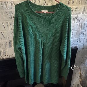 LC Lauren Conrad Emerald Green Sweater